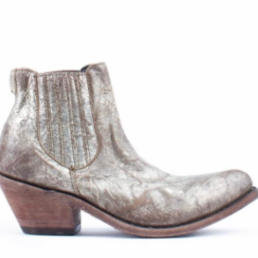 Liberty Black Buffed Metal Bootie